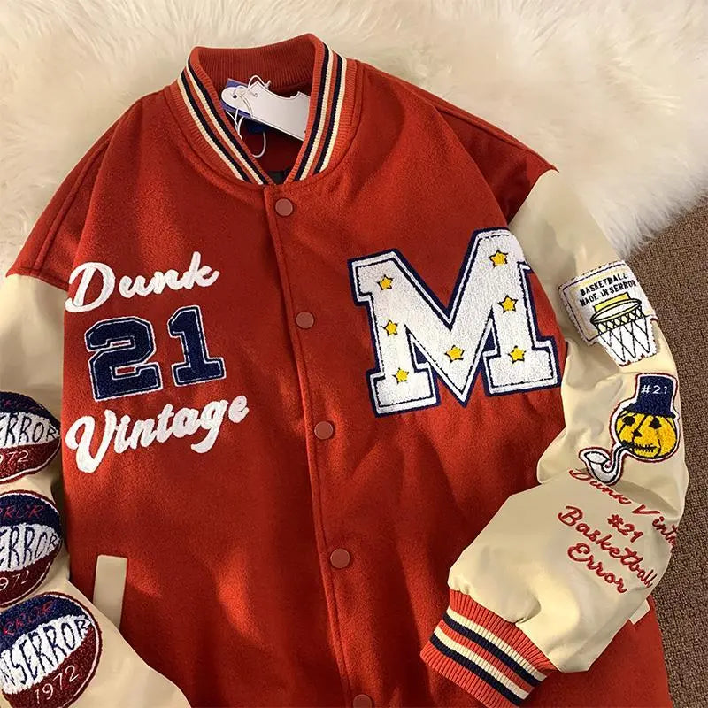 Baseball Uniform Casual Embroidered Jacket