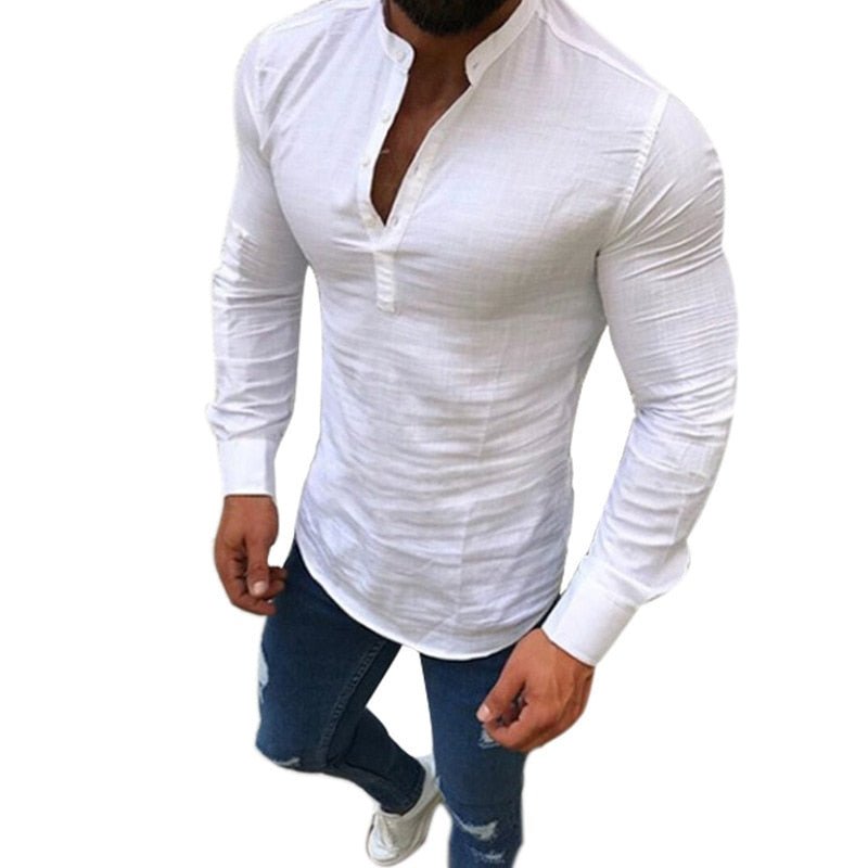Men's Slim Fit Linen shirts - Lifetane